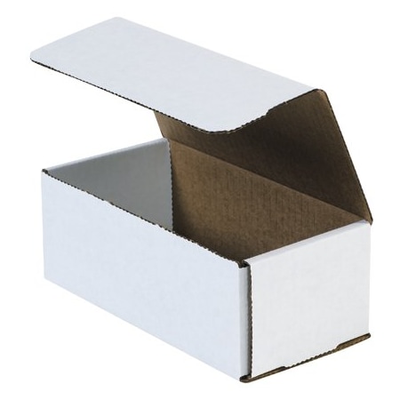 Bsc Preferred 8 x 4 x 3'' White Corrugated Mailers, 50PK BUY00028705